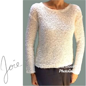 Joie fuzzy yarn knit sweater